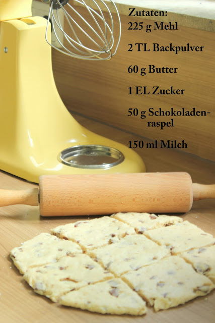 Pastelliges Frühstück + Schokoladenbrötchen Rezept