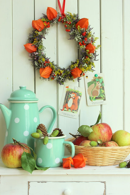 Herbstgefühle + einen Blumenkranz binden