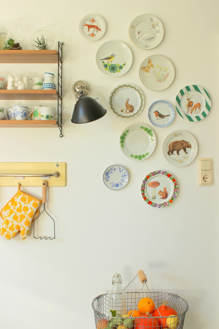 DIY-herbstliche Wandteller selber gestalten