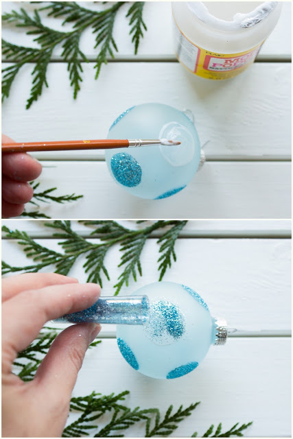 DIY - Weihnachtskugeln aufpimpen für den Tannenbaum
