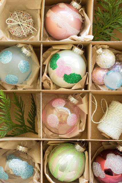 DIY - Weihnachtskugeln aufpimpen für den Tannenbaum