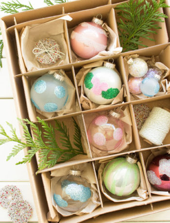 DIY - Weihnachtskugeln aufpimpen für den Tannenbaum