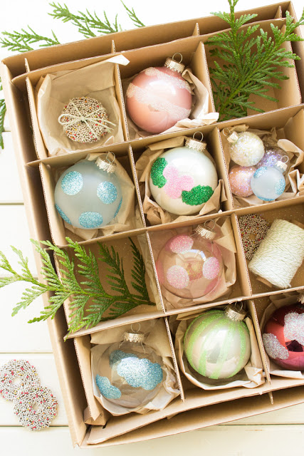 DIY - Weihnachtskugeln aufpimpen für den Tannenbaum