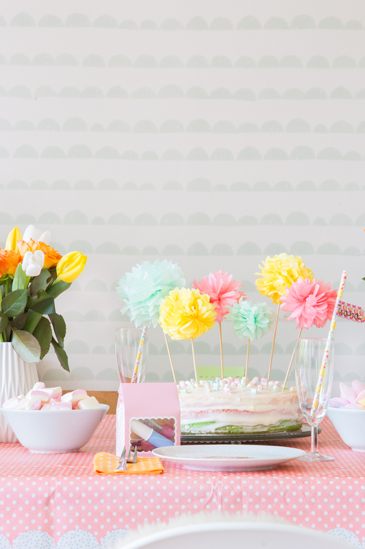 Kindergeburtstag in Pastellfarben