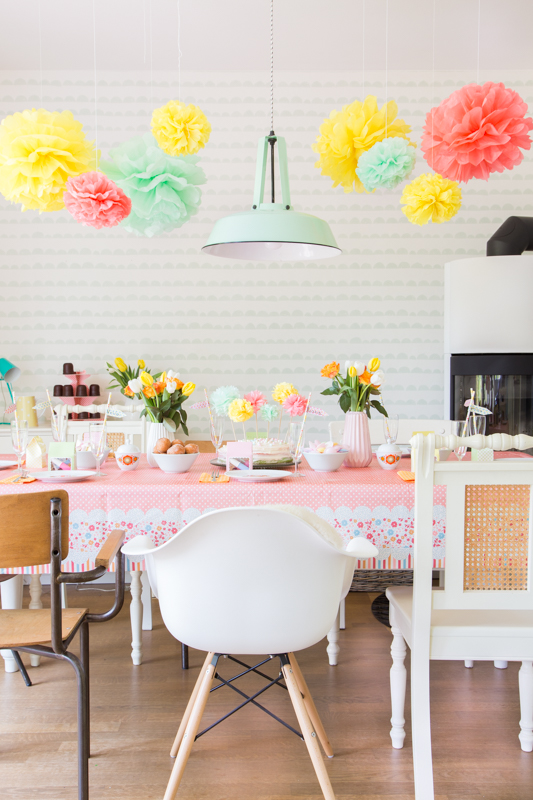 Kindergeburtstag in Pastellfarben