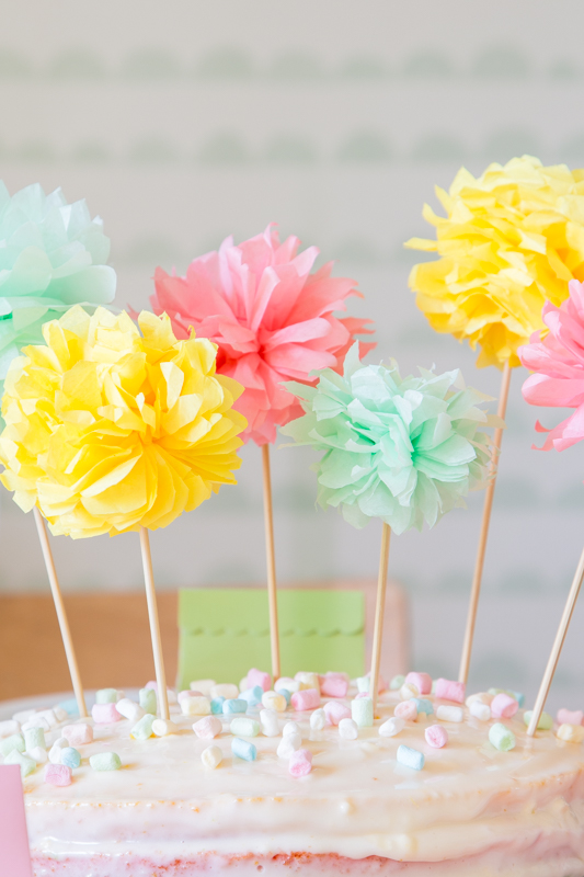 Kindergeburtstag in Pastellfarben