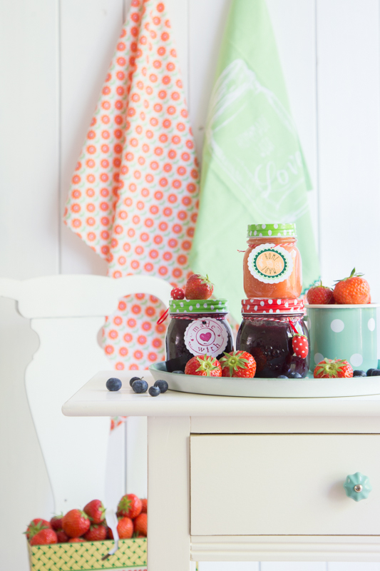 Sommer + Erdbeeren = Marmelade