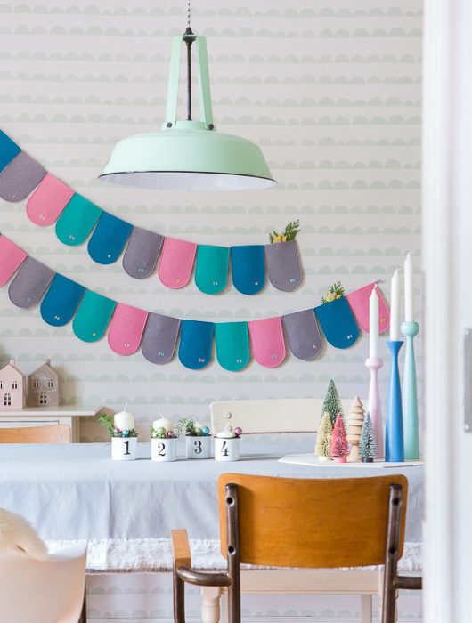 Adventskalender aus Filz selbermachen