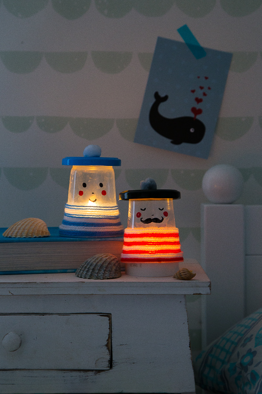 Nachtlicht - DIY Idee aus meinem Buch "Basteln mit Kids"