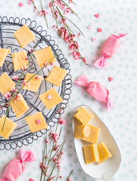Selbstgemachte Sahne Toffees zum Valentinstag