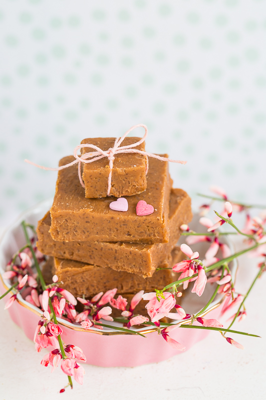 Selbstgemachte Sahne Toffees zum Valentinstag