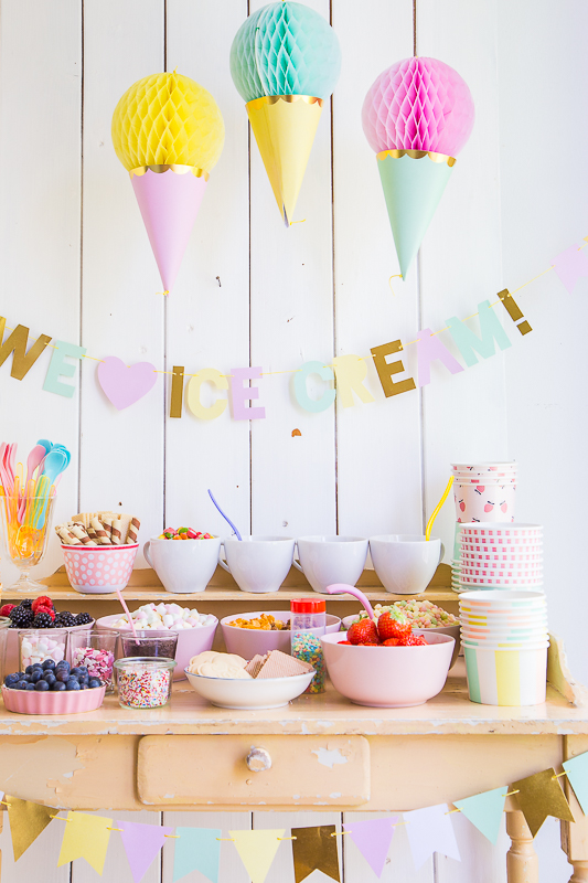 Eiscreme - Geburtstagsparty