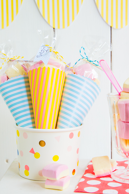 Geburtstagseinladung für eine Eiscreme-Party