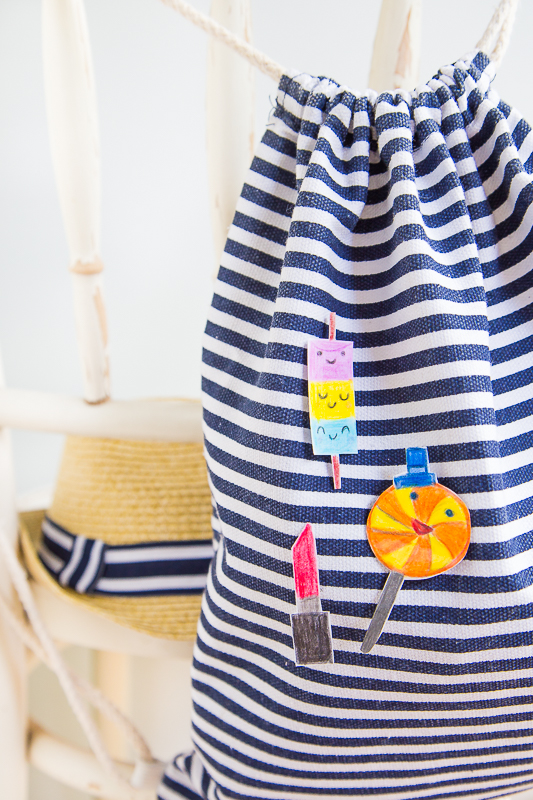 Bunte Pins selber machen - basteln mit Kindern