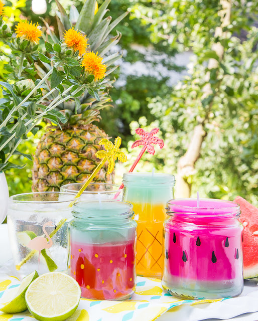 DIY - sommerliche Kerzen selber machen + Verlosung*