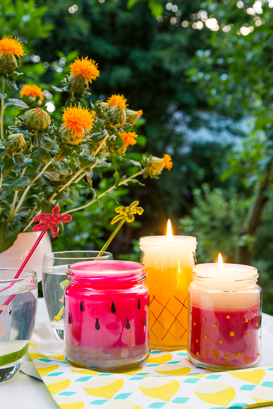 DIY - sommerliche Kerzen selber machen + Verlosung*