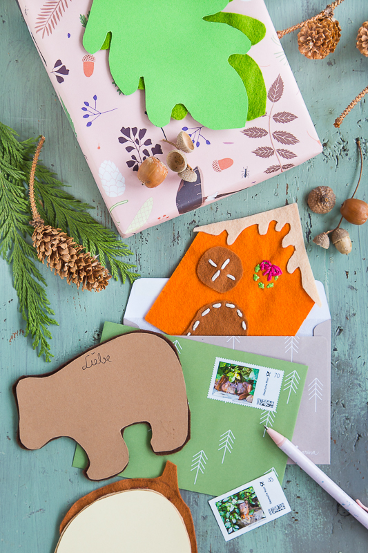 Bastelidee für die Weihnachtspost mit einer ganz persönlichen Note*