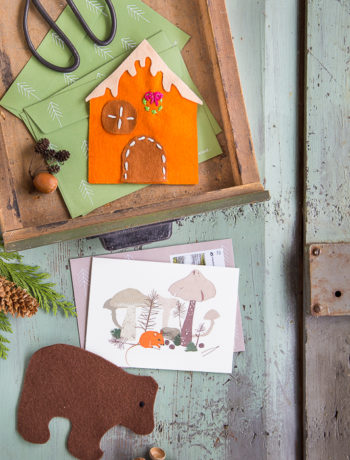 Bastelidee für die Weihnachtspost mit einer ganz persönlichen Note*