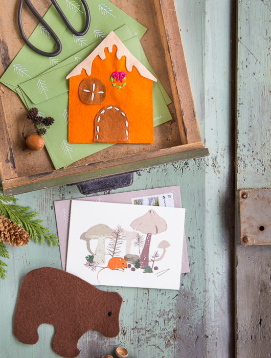 Bastelidee für die Weihnachtspost mit einer ganz persönlichen Note*