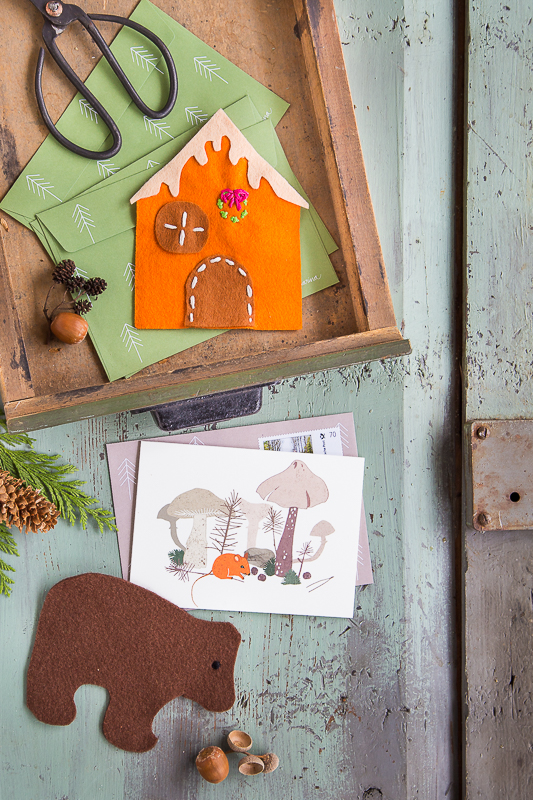 Bastelidee für die Weihnachtspost mit einer ganz persönlichen Note*