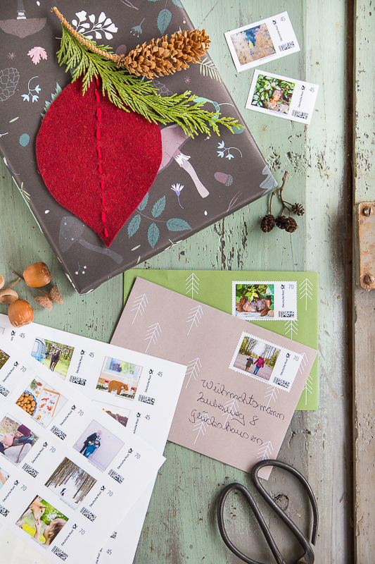 Bastelidee für die Weihnachtspost mit einer ganz persönlichen Note*