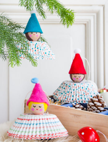 Weihnachtsbaumschmuck aus Muffinförmchen
