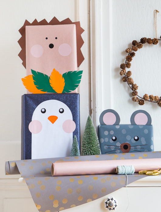 Weihnachtsgeschenke tierisch verpacken