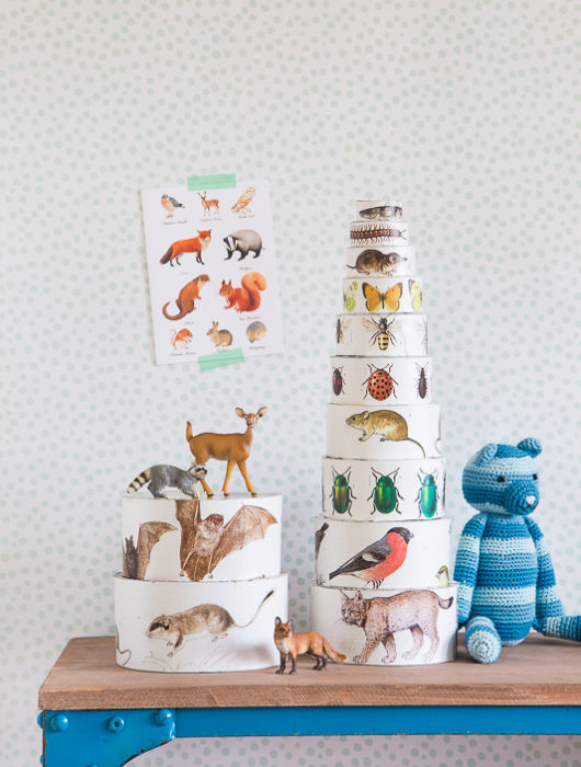 schönes Kinderspielzeug selbermachen - Stapelbecher