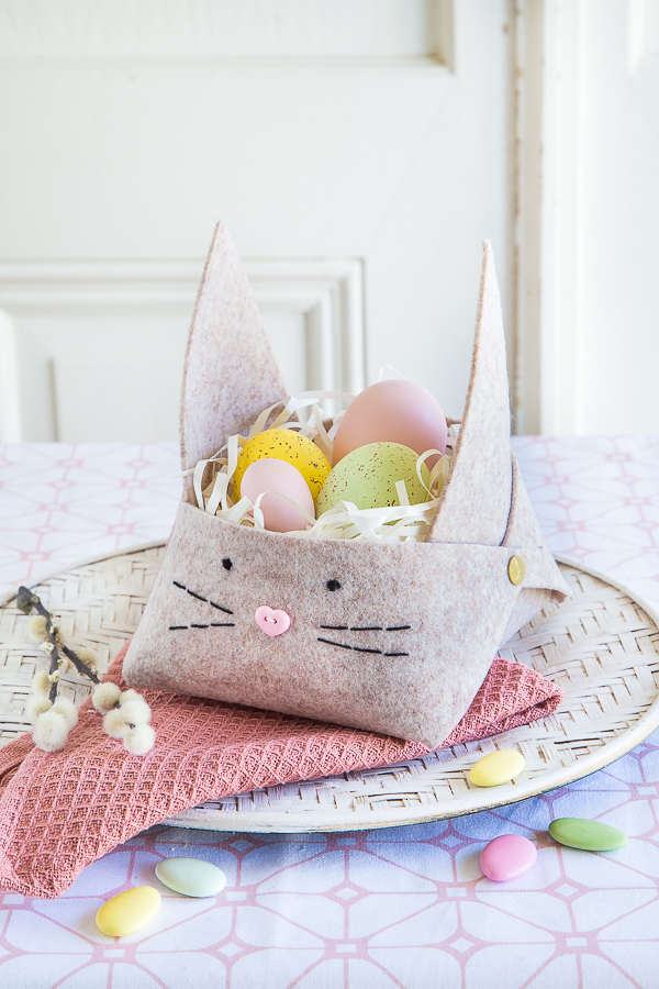 süße Osterkörbchen aus Filz - ganz schnell und einfach selbermachen