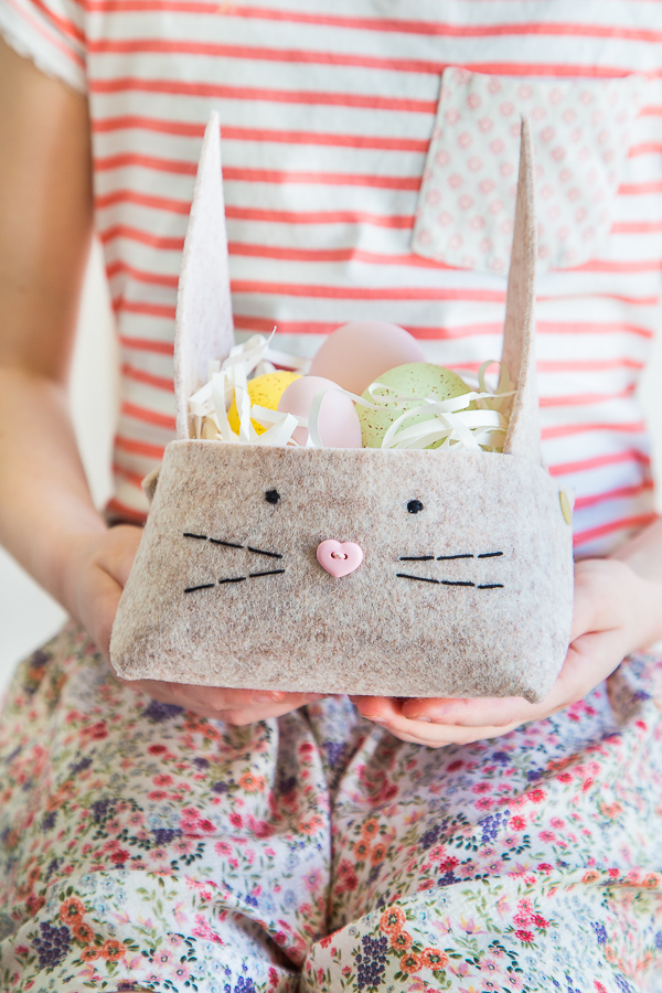 süße Osterkörbchen aus Filz - ganz schnell und einfach selbermachen