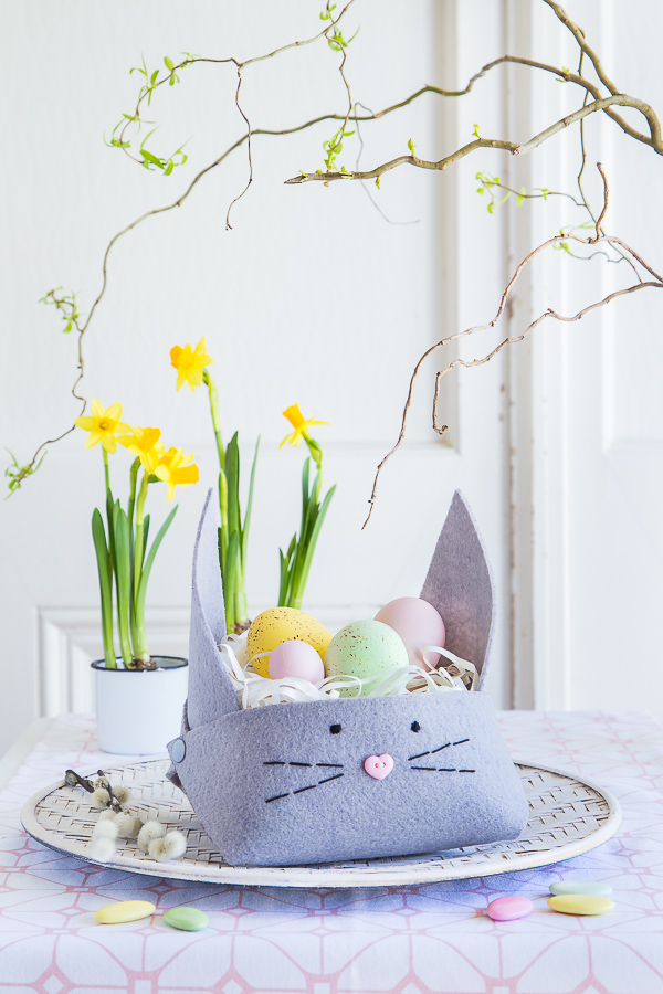 süße Osterkörbchen aus Filz - ganz schnell und einfach selbermachen