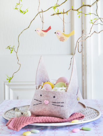 süße Osterkörbchen aus Filz - ganz schnell und einfach selbermachen