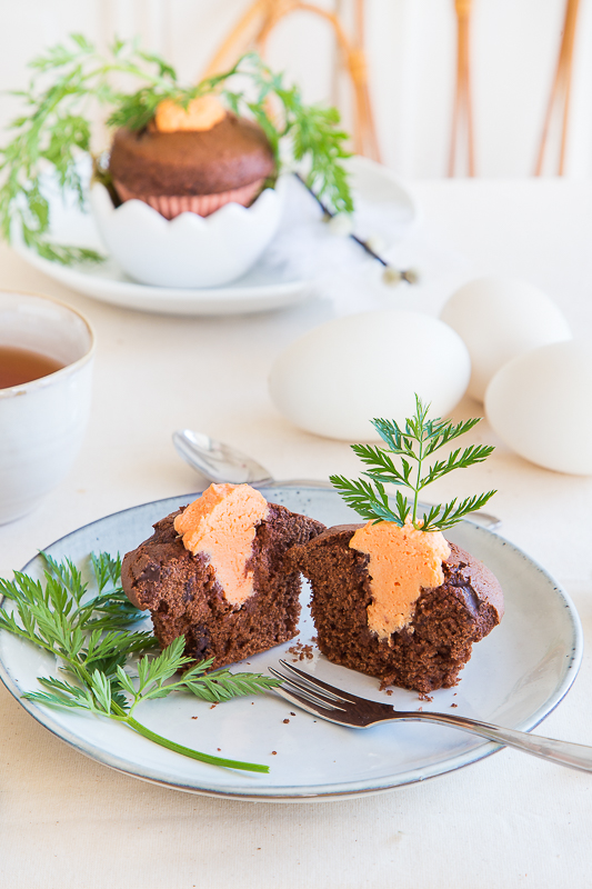 Süße Versuchung für Ostern – Schokomuffins mit Topping