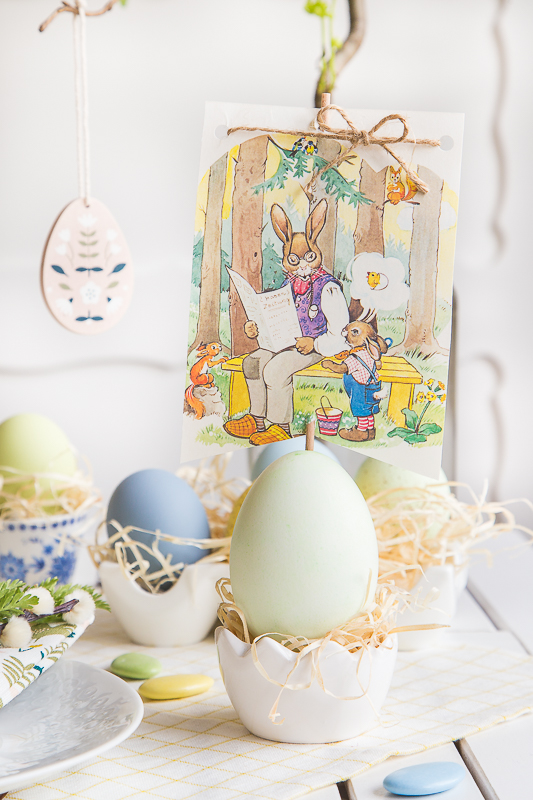 Tischdekoration - Osterideen im Vintagestyle