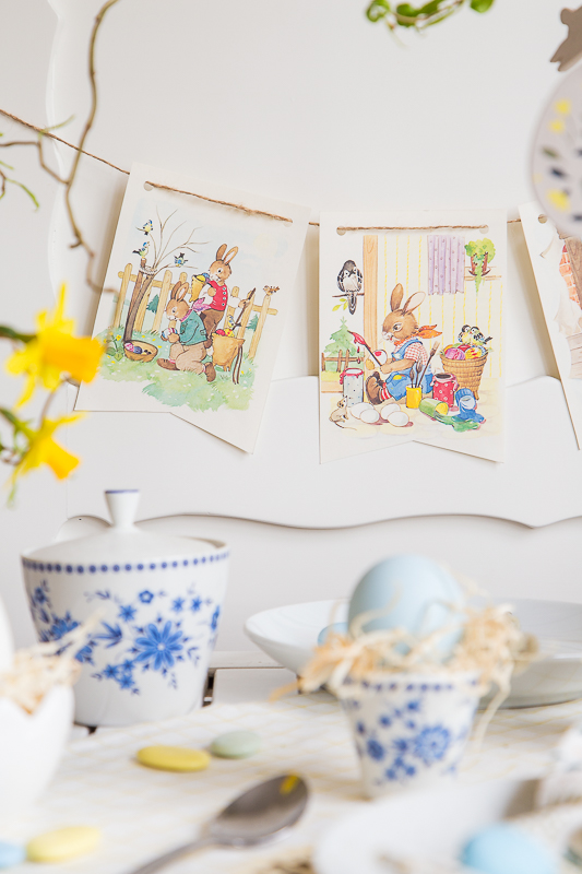 Tischdekoration - Osterideen im Vintagestyle