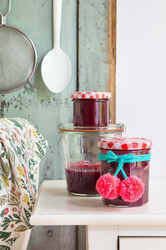 Geschenkidee - Kirschmarmelade selbermachen und verpacken
