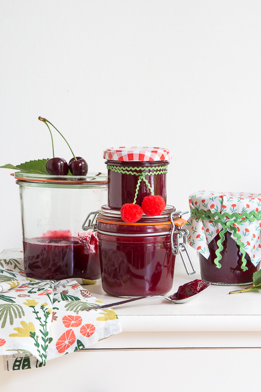 Geschenkidee - Kirschmarmelade selbermachen und verpacken