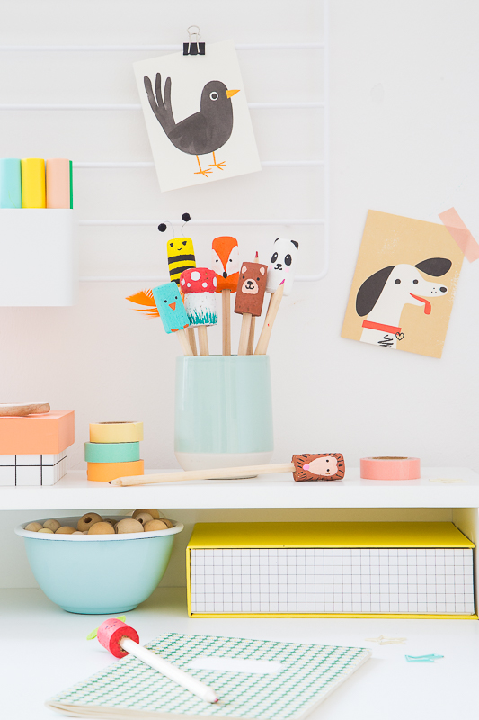 DIY Upcycling aus Korken - süße Aufsätze für Stifte