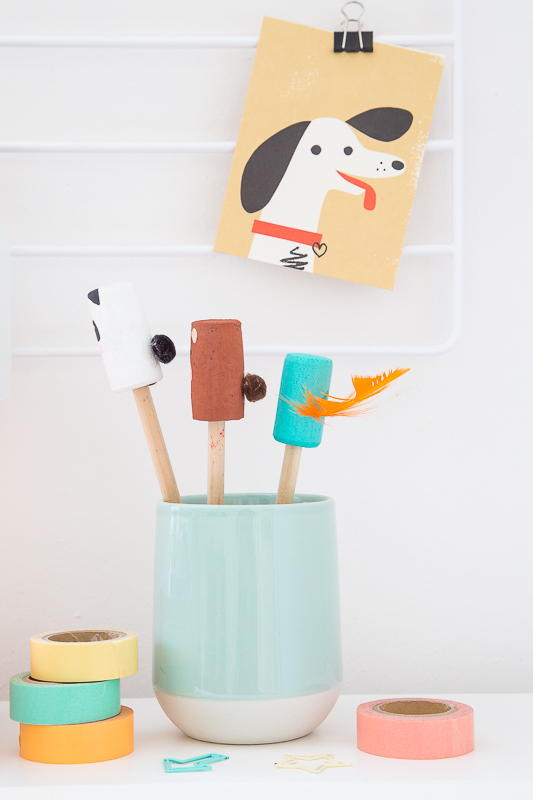 DIY Upcycling aus Korken - süße Aufsätze für Stifte