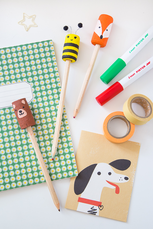 DIY Upcycling aus Korken - süße Aufsätze für Stifte