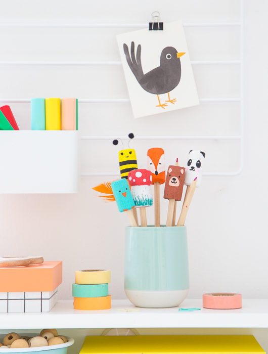DIY Upcycling aus Korken - süße Aufsätze für Stifte