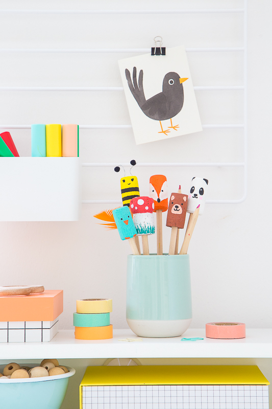 DIY Upcycling aus Korken - süße Aufsätze für Stifte