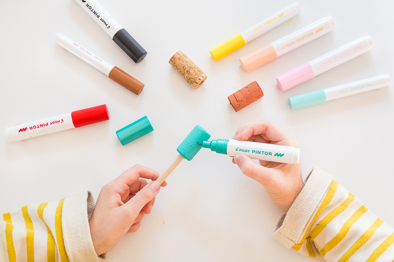 DIY Upcycling aus Korken - süße Aufsätze für Stifte