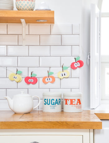 DIY - eine süße Girlande zur Apfelzeit basteln