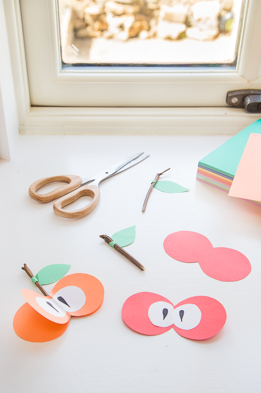 DIY - eine süße Girlande zur Apfelzeit basteln