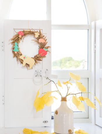 Einen Herbstkranz im skandinavischen Stil selbst gestalten