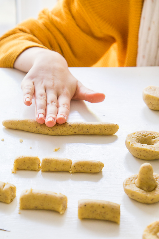 Herbstliche Pilz Kekse mit Haselnuss