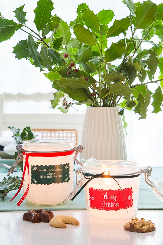 Es wird weihnachtlich - einfache DIY Ideen für die Tischdekoration