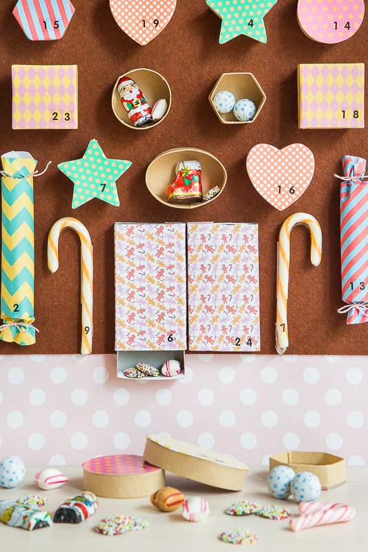 Ein märchenhafter Adventskalender als Lebkuchenhaus