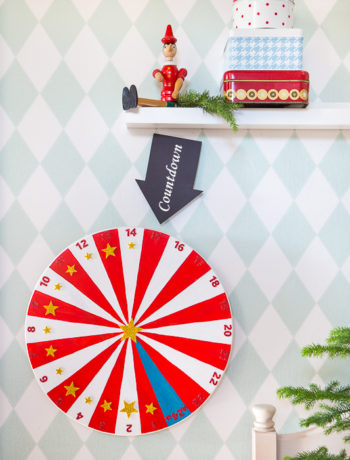 DIY Adventsuhr - Countdown bis Weihnachten